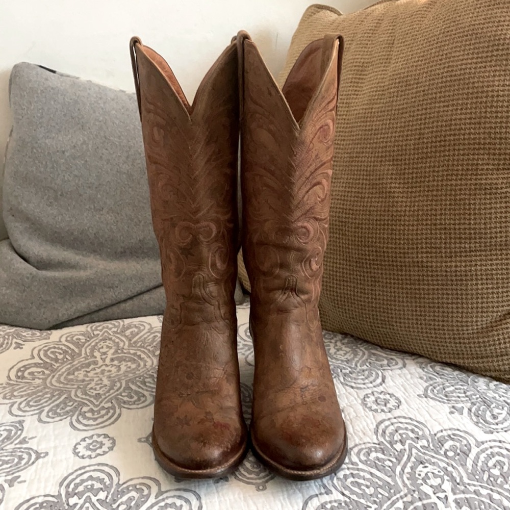Full leather boots size 8 - Picture 1 of 6